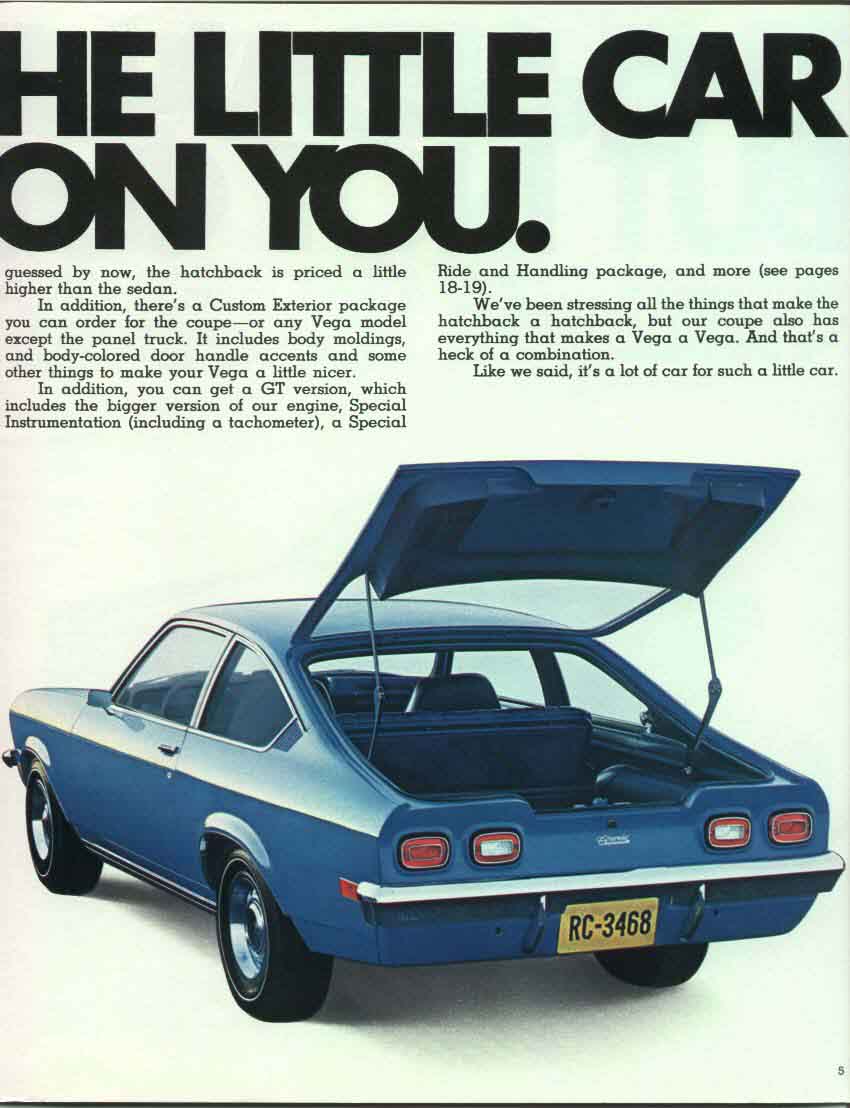 1970 Chevrolet Vega Brochure Page 1